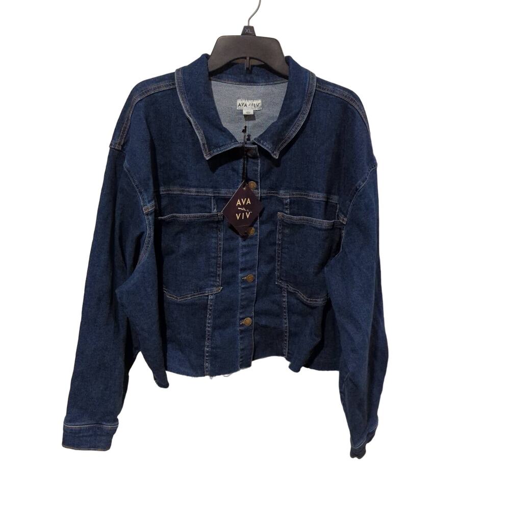NWT Ava & Viv Denim Jacket, 4X